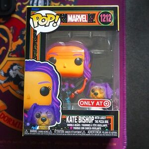 Funko POP! TV: Hawkeye - Kate Bishop & Lucky (Blacklight, Target Exclusive)